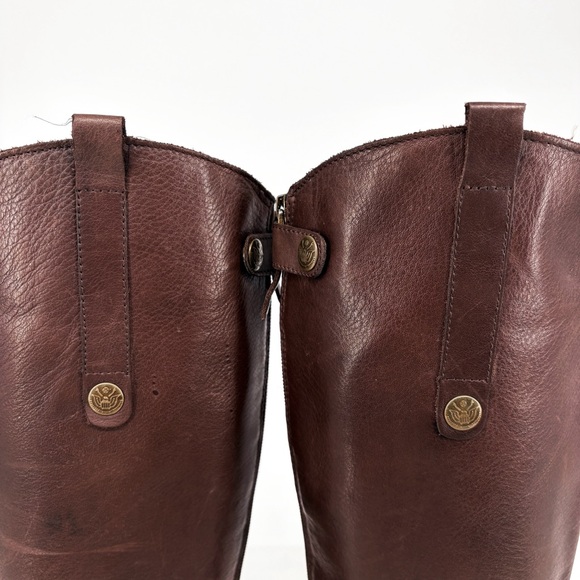 SAM EDELMAN Penny Tall Brown Leather Riding Boots 7.5 - Picture 13 of 16